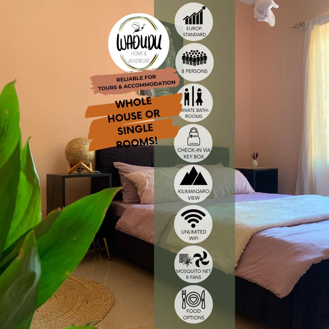 Bungalow X Garten & Terrasse X Wlan X Europaeisch Moshi Exterior foto